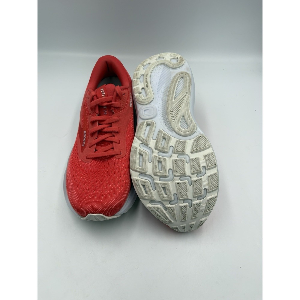 Brooks Adrenaline GTS 24 Women's Running Sneakers Mesh Lace-Up Red/White 120426 - Picture 8 of 10